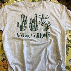 NEW WOMENS NO PRICKS ALOUD TEE